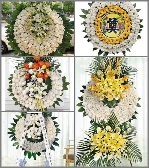 山东聊城莘县张寨镇花圈速递
